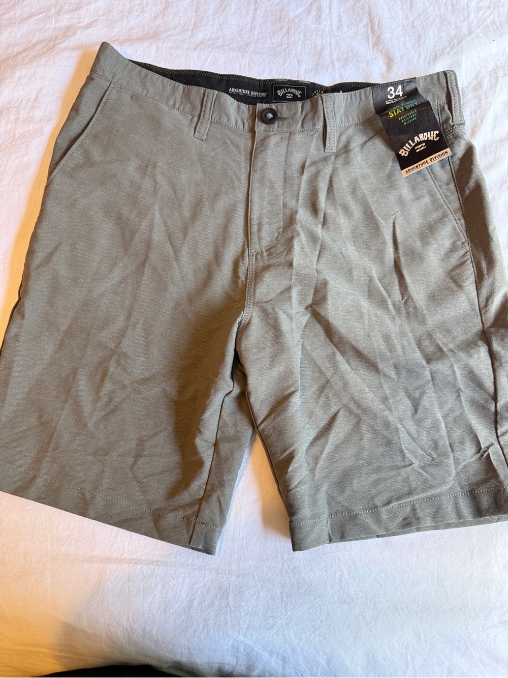 Billabong Grey Green Athletic Shorts